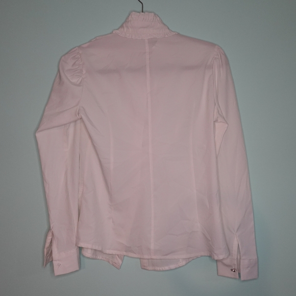 White Ribbon Ruffle Shirt - Picture 3 of 5